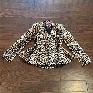 Leopard Print Women's Blazer